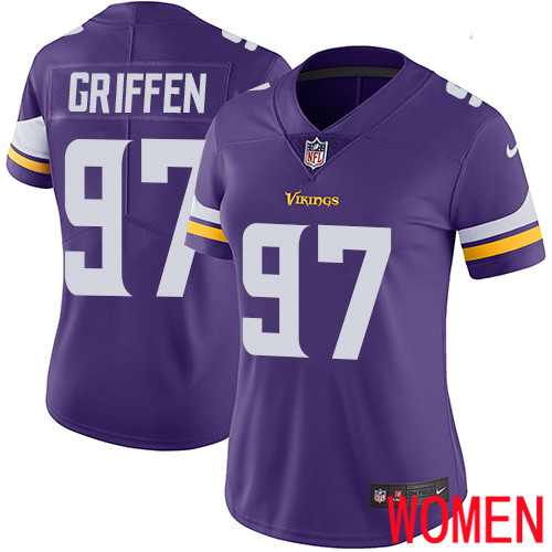 Minnesota Vikings #97 Limited Everson Griffen Purple Nike NFL Home Women Jersey Vapor Untouchable->minnesota vikings->NFL Jersey